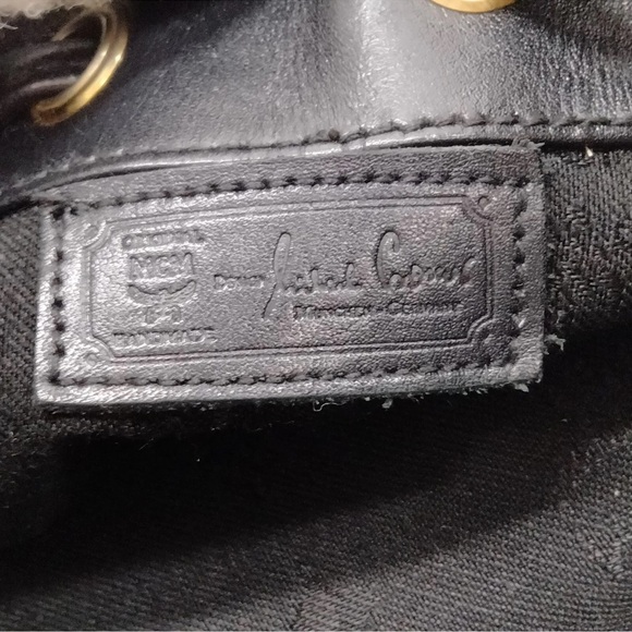 Authentic MCM Shoulder Bag Black Nylon EUC - Picture 9 of 11